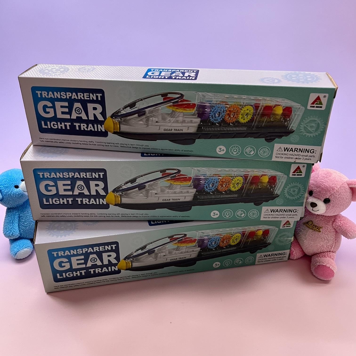 ZABAWKI POCIĄG GEAR LIGHT TRAIN DLA DZIECI.