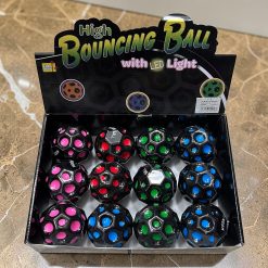 PIŁKA GUMOWA BOUNCY BALL LED 8CM DLA DZIECI.