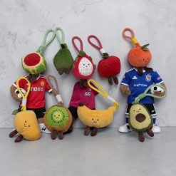 BRELOK MASKOTKA OWOCE 10CM DO KLUCZY.