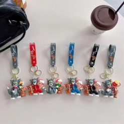 BRELOK FIGURKI TOM i JERRY DO KLUCZY.