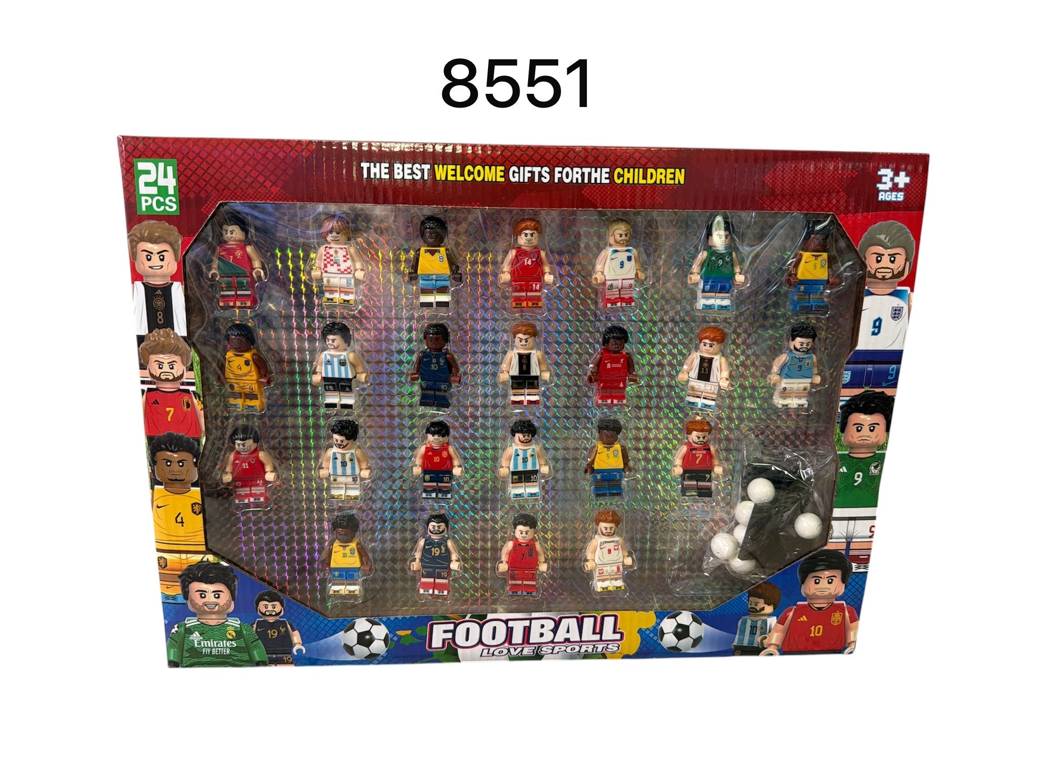 ZESTAW FIGURKI PIŁKARSKIEJ 24 SZTUK.