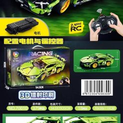 KLOCKI SAMOCHÓD RC AUTO SPORTOWE  ZDALNIE STEROWANE 379 EL.