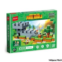 KLOCKI MAGNETYCZNE PIXEL WORLD 140 ELEMENTÓW.