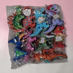 ZESTAW FIGURKI ZWIERZĄT DINOZAUR GUMOWE DLA DZIECI.