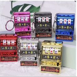 BRELOK MINI MASZYNA KASYNOWA SLOT AUTOMAT DO KLUCZY.