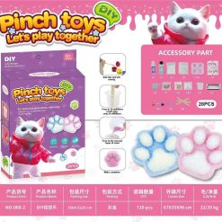 ZESTAW DO ROBIENIA GNIOTKÓW KOCIA ŁAPKA SQUISHY ŻEL.