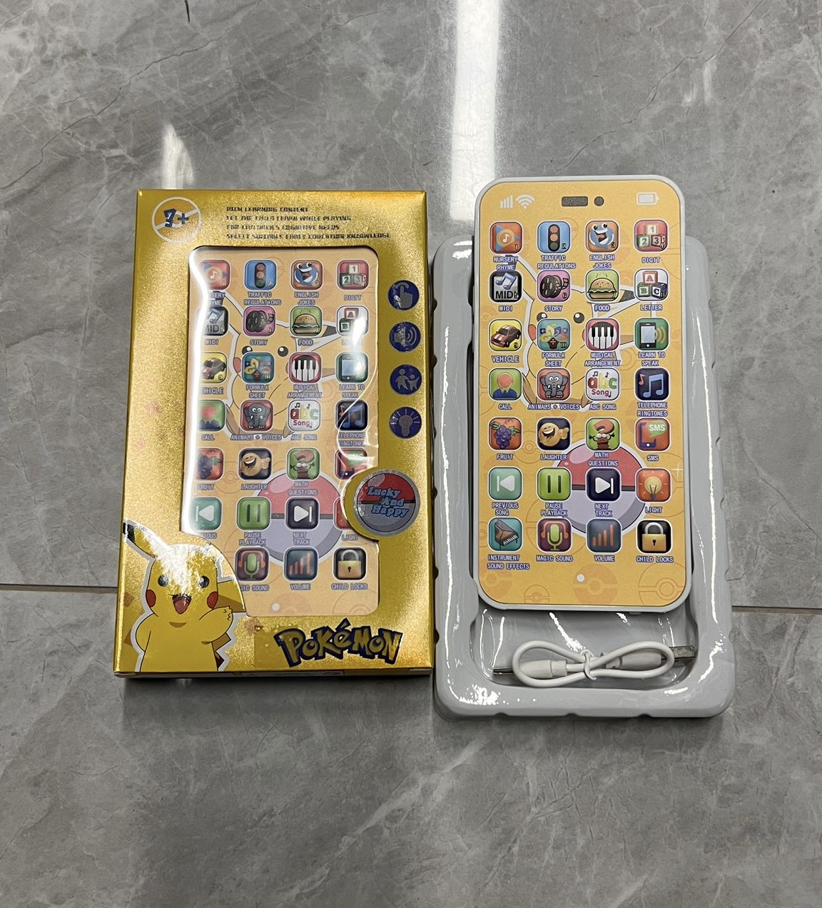 TELEFON Z DŹWIĘKIEM POKEMON DLA DZIECI USB. - obrazek 2