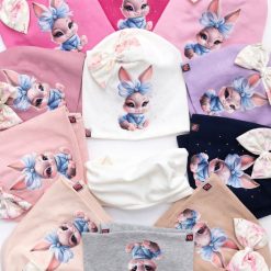 KOMPLET CZAPKA NA WIOSENNA CUTE DLA DZIECI.