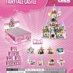 ZESTAW KLOCKI FAIRYTALE CASTLE 8W1 DLA DZIECI.
