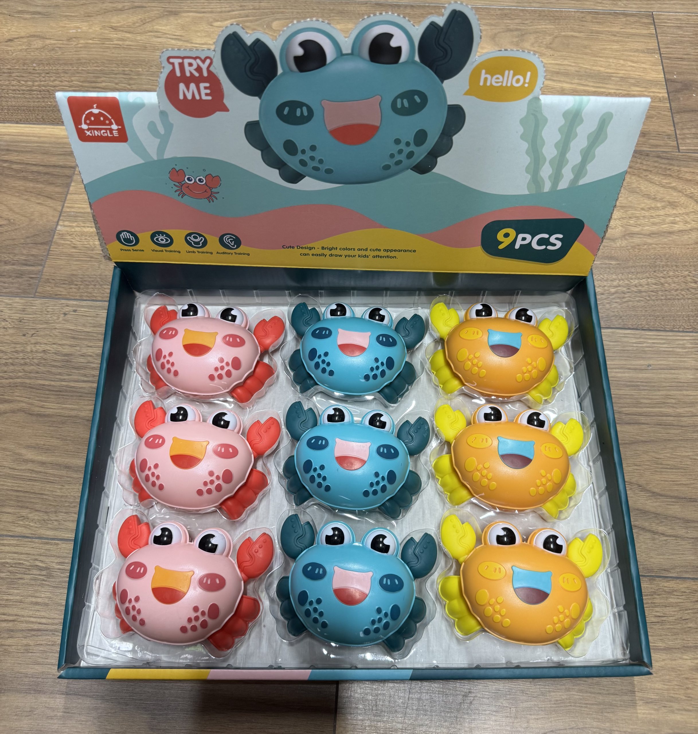 ZABAWKA KRAB INTERAKTYWNY Z NAPĘDEM MIX KOLOR JEŻDŻĄCY.