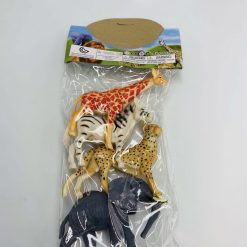 ZESTAW FIGURKI ZWIERZĄT GUMOWE DLA DZIECI.