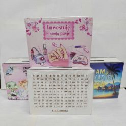 SKARBONKI KALENDARZ OTWIERANA DO PIENIĘDZY.