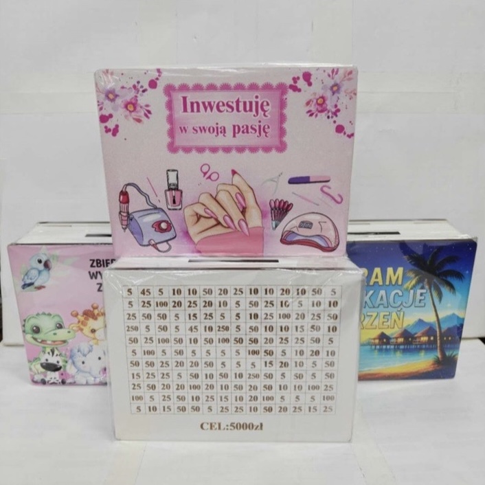 SKARBONKI KALENDARZ OTWIERANA DO PIENIĘDZY.