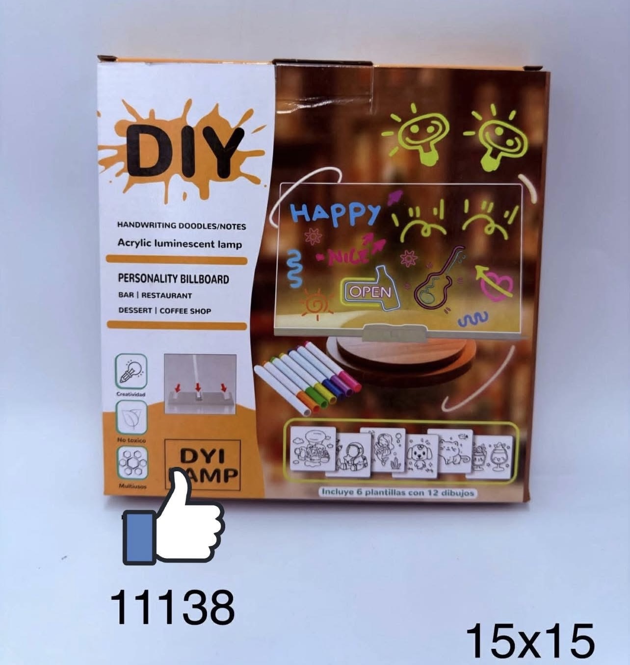 TABLICA PODSWIETLANA, AKRYLOWA TABLETCA LED DO PISANIA.