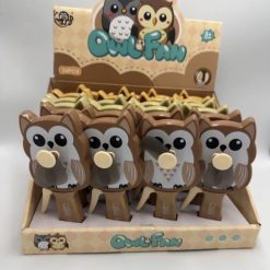 MINI WIATRAK SOWA RĘCZNY DLA DZIECI.