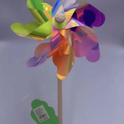 WIATRAK KOLOROWY DREWNIANY OGRODOWY DLA DZIECI.