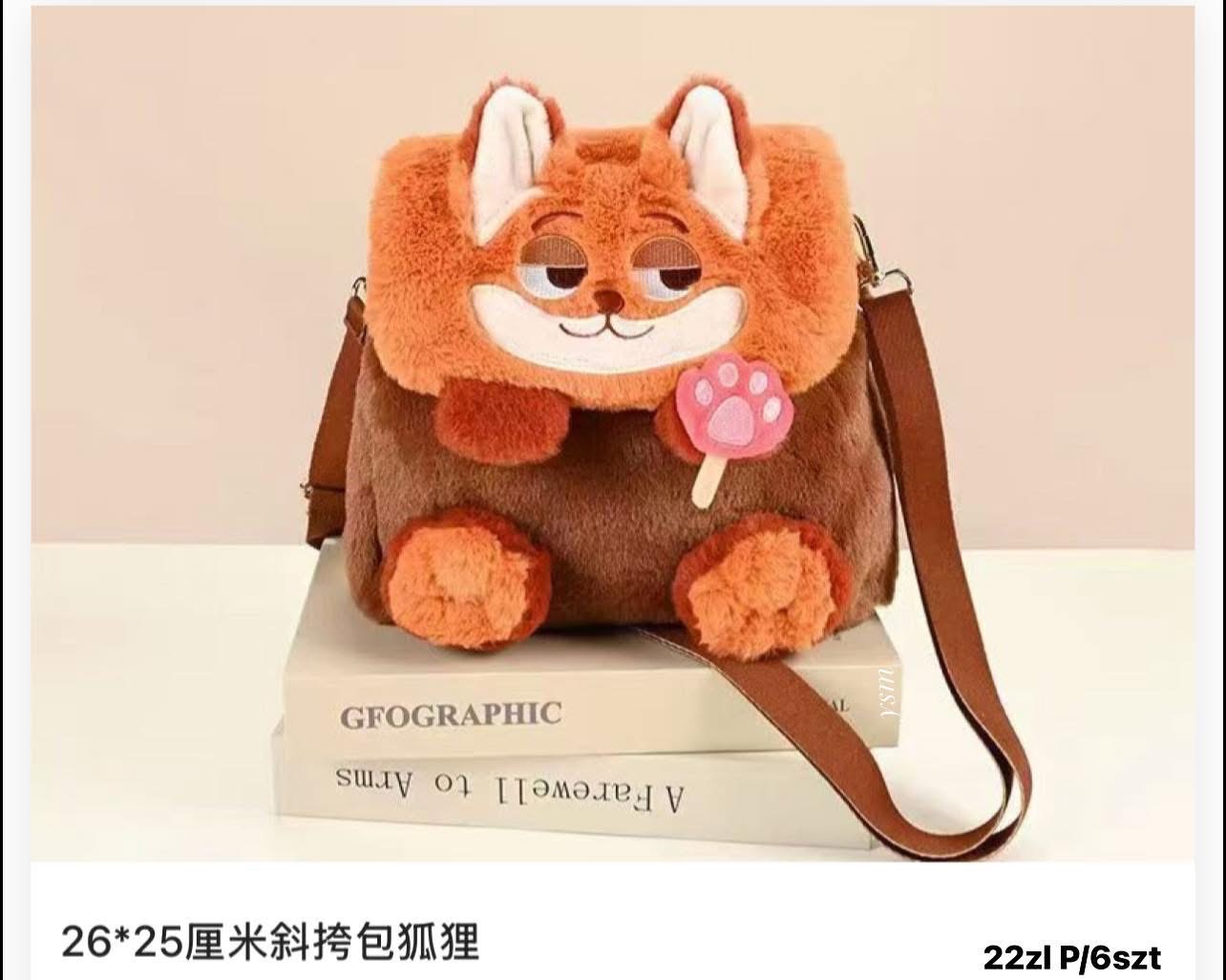 MASKOTKA PLUSZOWY PLECAK ZOOTOPIA DLA DZIECI.