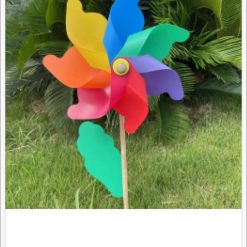 WIATRAK KOLOROWY OGRODOWY DLA DZIECI 42CM.