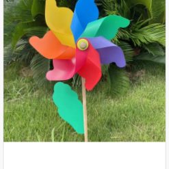 WIATRAK KOLOROWY OGRODOWY DLA DZIECI 32CM.
