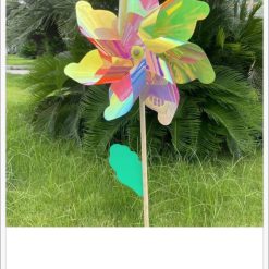 WIATRAK KOLOROWY OGRODOWY DLA DZIECI 32CM.