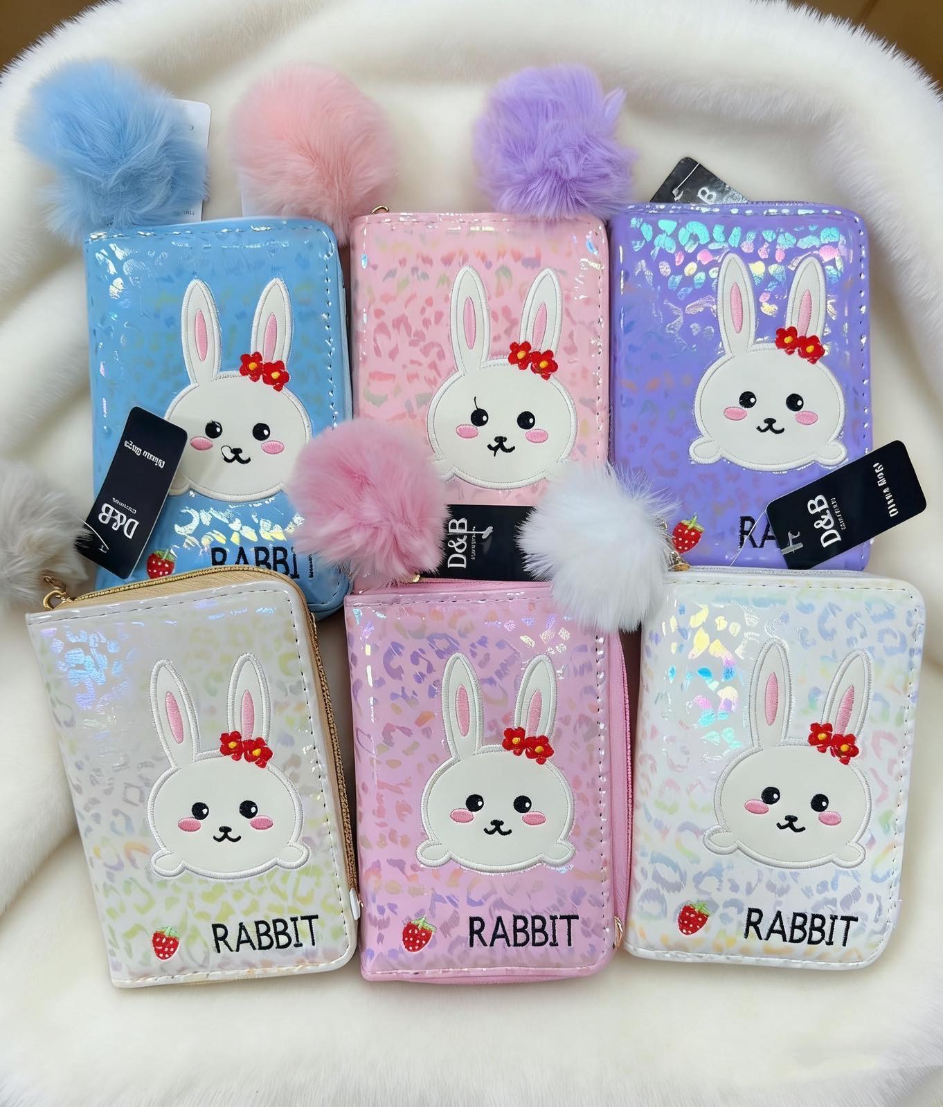 PORTFELE NA PIENIĄDZE KRÓLIK DLA DZIECI.