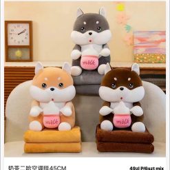 MASKOTKA PODUSZKA CUTE Z KOCEM 3W1 50CM.