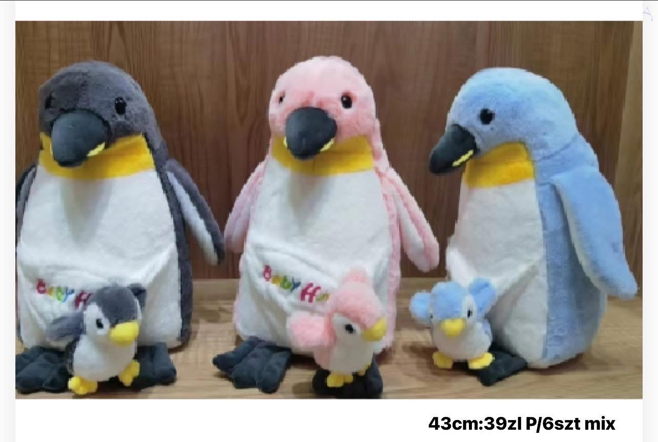 MASKOTKA PLUSZAK PINGWIN CUTE 43CM.