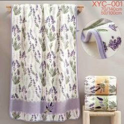 RĘCZNIKI Z MIKROFIBRA Z LAWENDA 50/100CM.