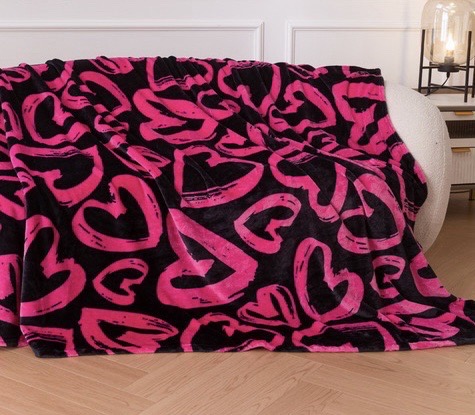 MIĘKKI KOC MIKROFIBRA NARZUTA 3D 160/200 CM.