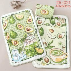 ŚCIERKI Z MIKROFIBRA ''AWOKADO'' MIX WŻORU 40/60CM.