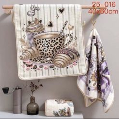 ŚCIERKI Z MIKROFIBRA ''COFFEE'' MIX WŻORU 40/60CM.