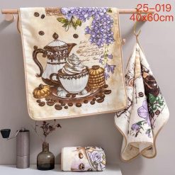 ŚCIERKI Z MIKROFIBRA ''COFFEE'' MIX WŻORU 40/60CM.