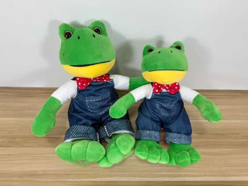 MASKOTKA PLUSZAK ŻABA DLA DZIECI 28CM.