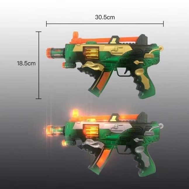 PISTOLET DLA DZIECI DŹWIĘKOWY ŚWIECĄCY NA BATERIE.