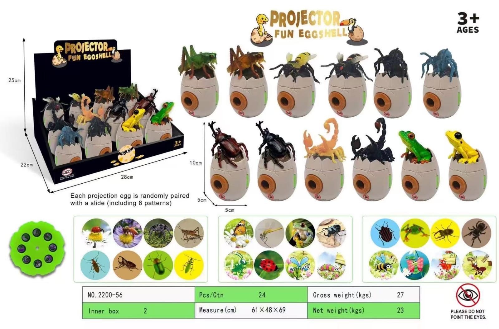 MAKSIK PROJEKTOR ZWIERZĄT SLAJDY INTERAKTYWNY DLA DZIECI.