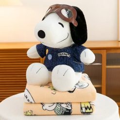 PLUSZOWA MASKOTKA KOC SNOOPY 3W1-50CM.