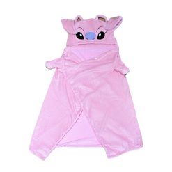 KOC Z KAPTUREM NARZUTA KOCZYK SZLAFROK STITCH.