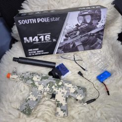 PISTOLET M416 AUTOMATYCZNY NA KULKI ŻELOWE WODNE.