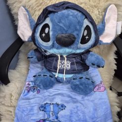 PLUSZOWA MASKOTKA KOC STITCH 3W1-50CM.