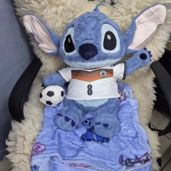 PLUSZOWA MASKOTKA KOC STITCH 3W1-50CM.