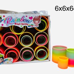 SPRĘŻYNKA KOLOROWA MAGICZNA GRA DLA DZIECI 6x6CM.