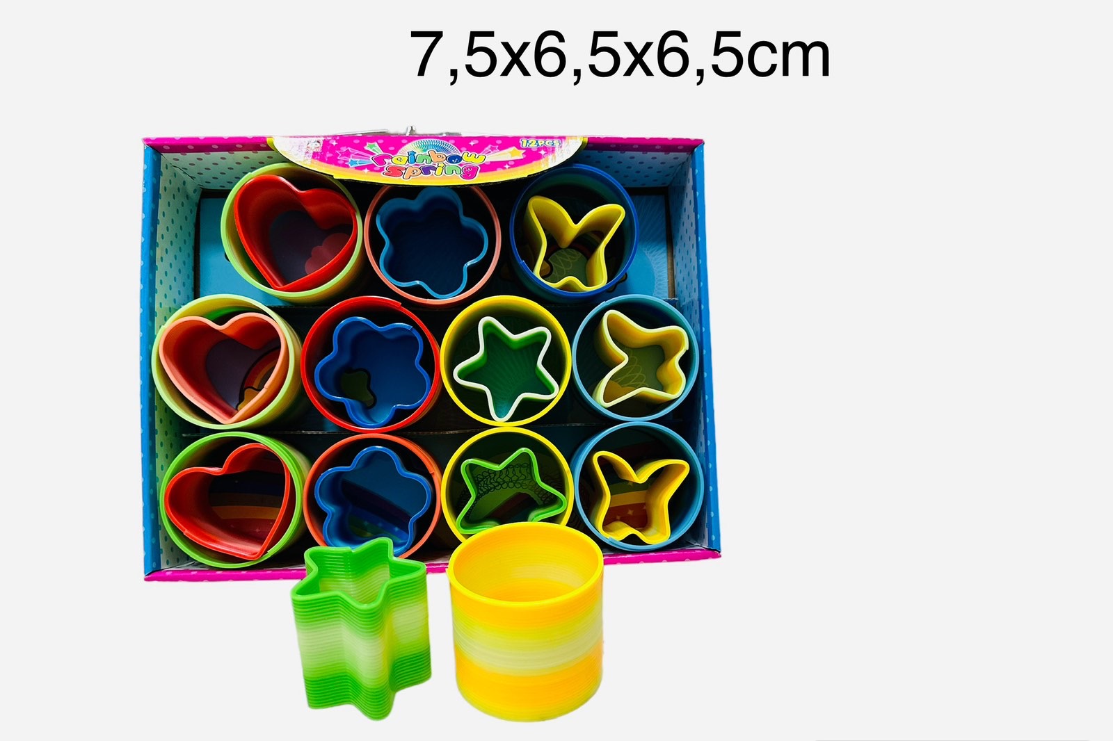 SPRĘŻYNKA KOLOROWA MAGICZNA GRA DLA DZIECI 7.5x6.5CM.