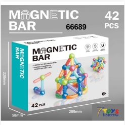 KLOCKI MAGNETYCZNE BAR KONSTRUKCYJNE 42 ELEMENTÓW.
