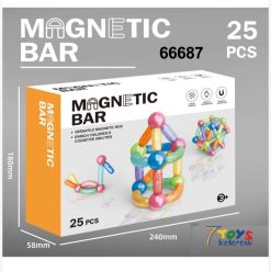 KLOCKI MAGNETYCZNE BAR KONSTRUKCYJNE 25 ELEMENTÓW.
