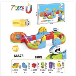 TOR ELEKTRYCZNY KOLEJKA KLOCKI MAGNETYCZNE POCIĄG ANTYGRAWITACYJNY 26 EL.