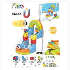 TOR ELEKTRYCZNY KOLEJKA KLOCKI MAGNETYCZNE POCIĄG ANTYGRAWITACYJNY 31 EL.