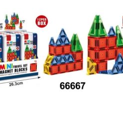 KLOCKI MINI MAGNETYCZNE EDUKACYJNE 30 ELEMENTÓW.