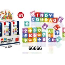 KLOCKI MINI MAGNETYCZNE EDUKACYJNE 40 ELEMENTÓW.