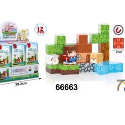 KLOCKI MINI MAGNETYCZNE EDUKACYJNE 38 ELEMENTÓW.