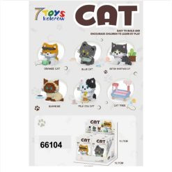 ZESTAW KLOCKI KOTEK ZWIERZĘTA DLA DZIECI.